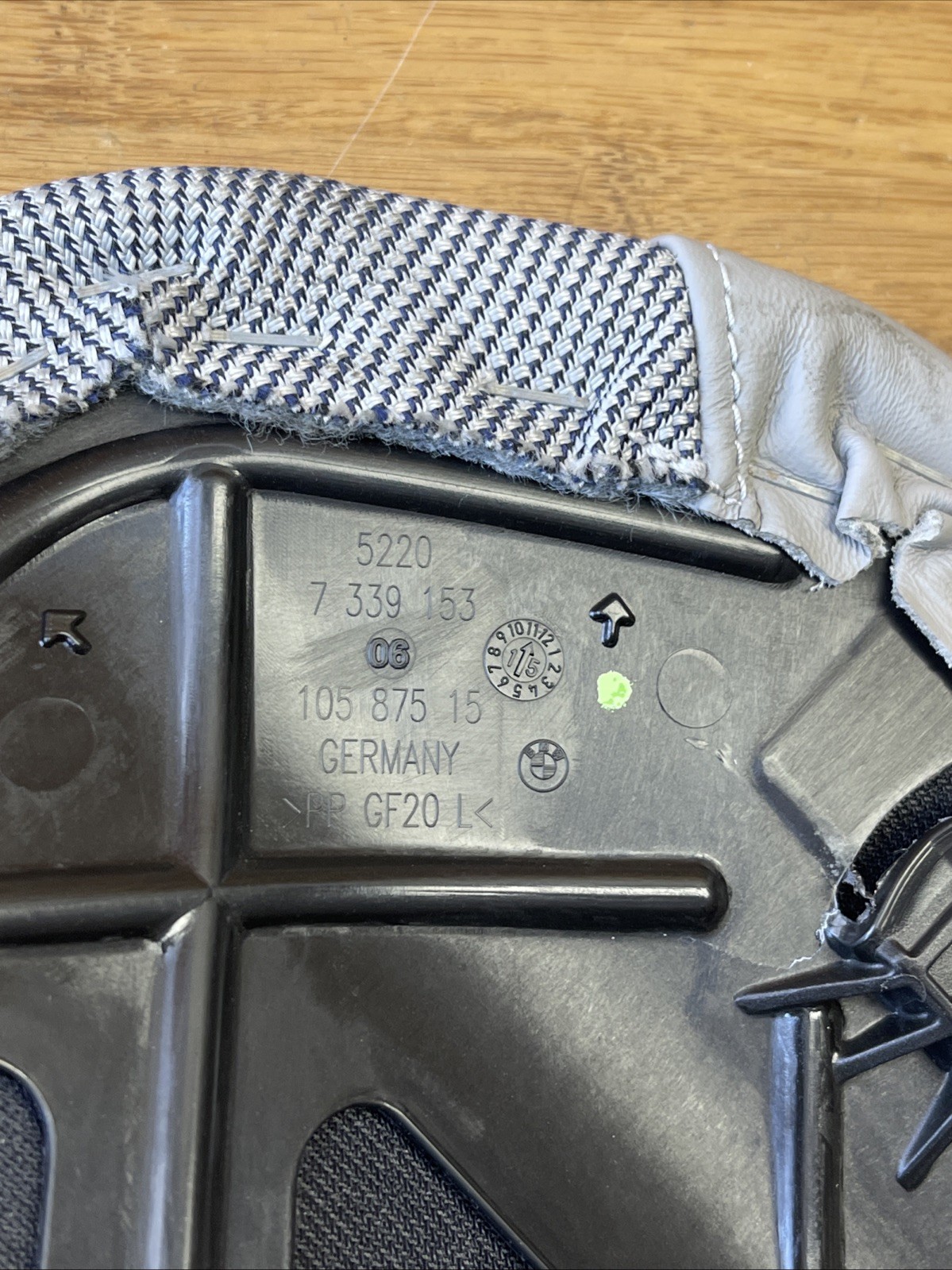 2014-2017 BMW i8 I12 Rear Left or Right Lower Cushion Seat Leather W/ Fabric OEM