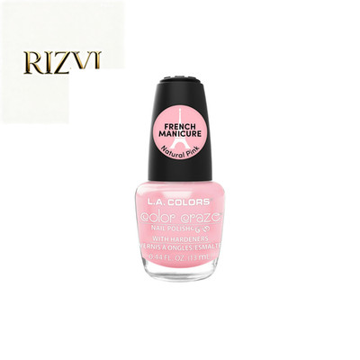 L.A. COLORS Color Craze Nail Polish, French Manicure, Natural Pink, 0.44 fl oz