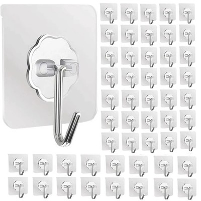 VDL 1~100 Selbstklebender Haken Starke Klebehaken Schwerlast Wand Nahtlos Haken