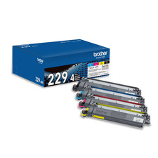 Brother TN229 4PK Standard Yield BK, C, Y, M Toner Cartridge Multipack