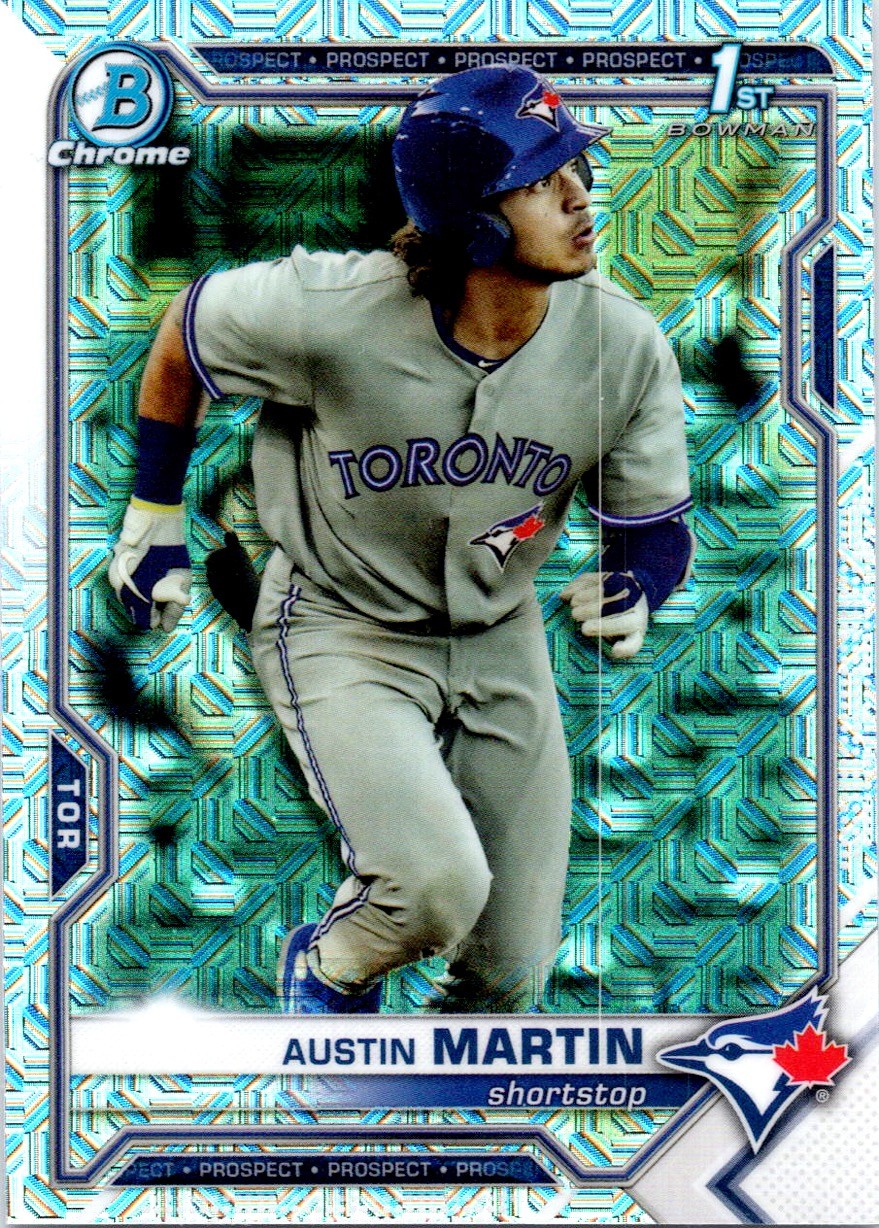 2021 Bowman 1st Edition #BFE-87 Austin Martin Sky Blue