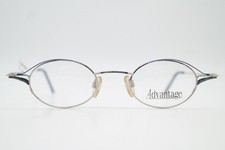 Vintage Glasses Advantage 8C74 Silver Blue Multicolored Oval Frame