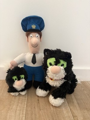 Postbote Pat Vintage Konvolut X3 Plüsch Postbote Pat und Jess die Katze Plüschtiere