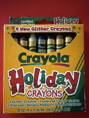 Crayola Crayons Holiday Pack ~ Christmas  w/ 8 Crayons Vintage NIB