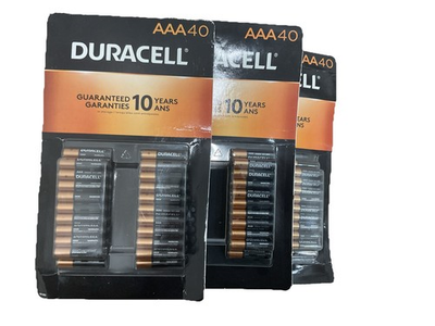 #ad AAA Duracell Batteries 120 Pieces Please See Description $44.00