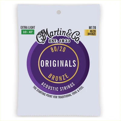 Martin & Co. M170 010-047 | 80/20-Westerngitarren-Saiten Akustikgitarren-Saiten