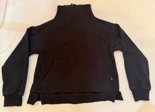 ATHLETA GIRL Funnel Neck Sweatshirt size Large 12 Black