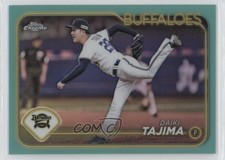 2024 Chrome NPB Nippon Professional Baseball Aqua Refractor Daiki Tajima 04cw