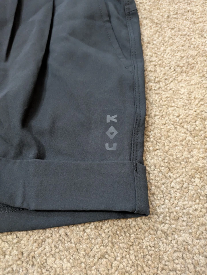 Pantalones cortos Kavu Tepic para mujer XL negros con puños y cordón Foto 3 de 4