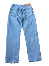 Levis 550 Jeans Mens 30x30 Blue Relaxed Fit Light Wash Fade Straight Leg