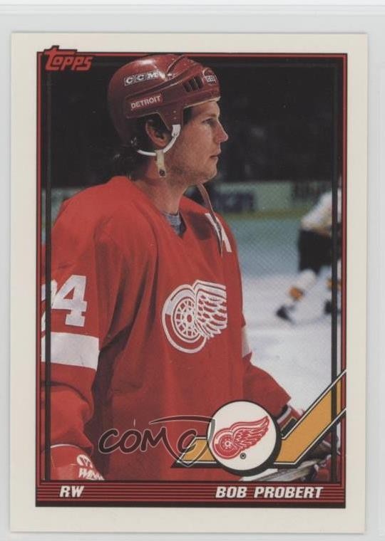 1991-92 Topps Bob Probert #198 1k3