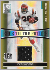 2006 Donruss Elite Back to the Future Jerseys /299 Ickey Woods Rudi Johnson