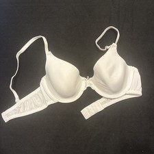 Maidenform Bra 34B White Padded Underwire 15763 Full Coverage