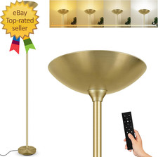 Stepless Dimmable Floor Lamp 30W 3000LM Super Bright LED Torchiere Floor Lamps