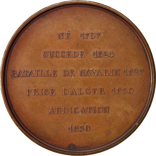 [#412693] Frankrijk, Medal, Charles X, History, XIXth Century, Caqué, UNC-, Kope - Afbeelding 2 van 2