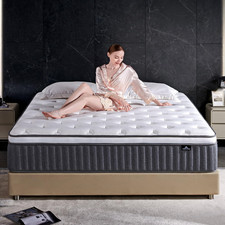 14" Queen Hybrid Memory Foam Mattress with Zoned Support & Motion Isolation