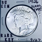 1926 P BU GEM PEACE SILVER DOLLAR UNC MS+++ U.S. MINT RARE COIN 9127