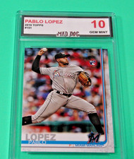 PABLO LOPEZ Rookie****2019 TOPPS #151--Gem MINT 10***MARLINS***Mad DOG