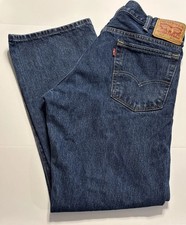 Levis 517 Bootcut Jeans Mens 30 Blue Denim Cotton Western Cowboy Rodeo 36x29