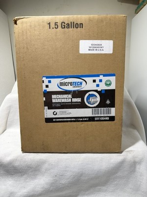 MICROTECH Mechanical Warewash Detergent Lot Of 2 (1.5) Gallon  Super Concentrate