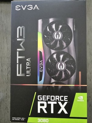 EVGA Nvidia GeForce RTX 3080 FTW3 Ultra Gaming, 10G-P5-3897-KL, 10GB GDDR6X VRAM