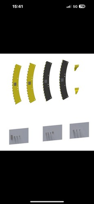 #ad KNIFE ROTOR HEAVY DUTY BLADE KIT COATED JOHN DEERE LCA142206 $750.00