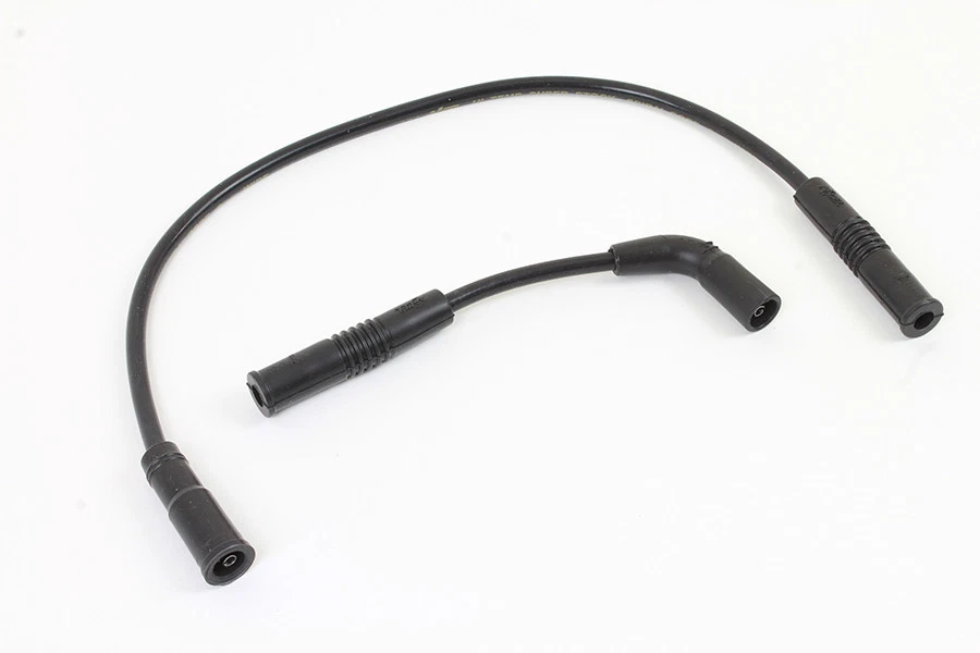 Juego de cables de encendido Accel 8 mm S/S núcleo espiral negro para Harley Davidson Foto 2 de 3