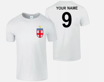 England Football Personalised Kids T Shirt Boys Girls Name Football Team Tee