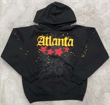 Black Atlanta Sp5der Web Hoodie SS25