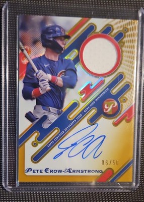 2025 Topps Pristine - Pristine Pieces Autograph Relics Pete Crow-Armstrong...