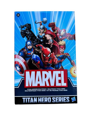 Marvel Titan Hero Series Multipack Figure Set Iron Man Spider-Man Thor +2