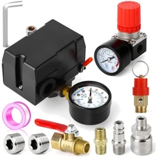 Air Compressor Pressure Switch & Regulator 110-150 PSI with Auto Control