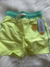 NWT Cat  Jack Toddler Boys' Swim Shorts -light Green 3T