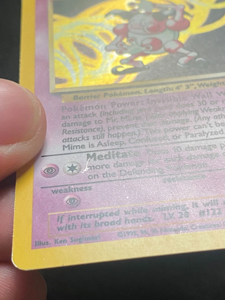 Mr. Mime 6/64 - Jungle Unlimited (1999) Vintage WOTC Holo Rare - LP/MP - Image 3 of 4