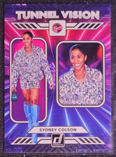 2025 PANNINI DONRUS WNBA #11 SYDNEY COLSON INDIANA FEVER TUNNEL VISION CARD
