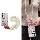 Do Samsung A16 A15 A55 A25 A36 A54 A14 S24fe S25 Etui z łańcuszkiem na telefon komórkowy Lina wisząca