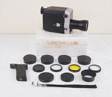 Soviet Film Cinema Movie Camera QUARZ 1 -8S- 2 Lens METEOR - 8M-1 ZOOM 1,8/9-38