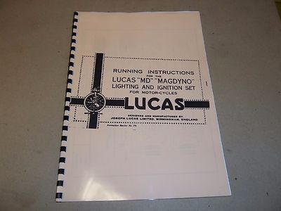 WERKSTATTANLEITUNG FÜR LUCAS M/C MAG DYNO BELEUCHTUNG & ZÜNDUNG LUC05