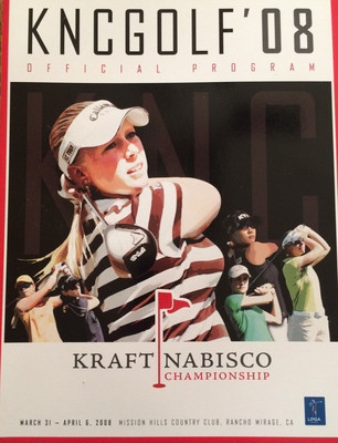  Rancho Mirage CA 2008 LPGA Kraft Nabisco Championship Golf Program 