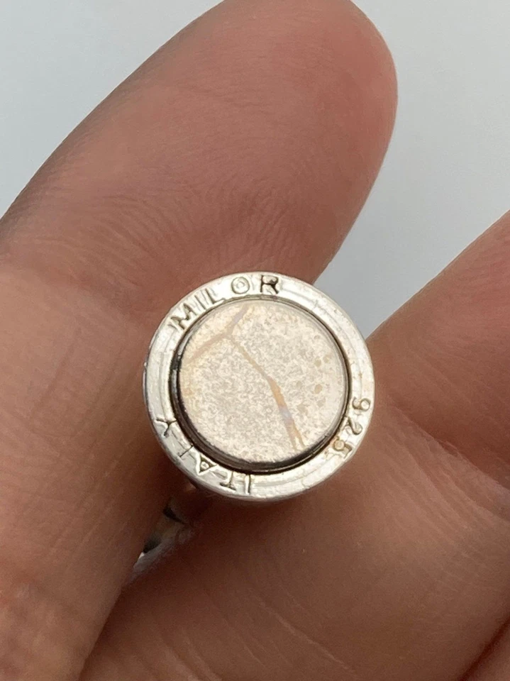 Pulseira de contas de prata esterlina Milor 925 Itália - Imagem 4 de 4