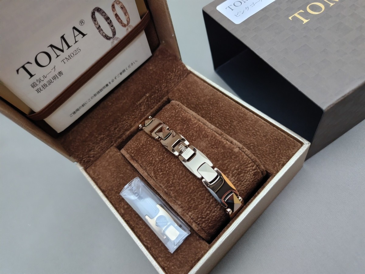 TOMA3M TM025 for Men Bracelet Pink Gold Germanium Made in Japan