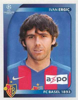 PANINI FOOTBALL 2008 CHAMPIONS LEAGUE FC BASEL 1893 IVAN ERGIC - Photo 1/2