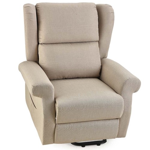 FORTIA Electric Lift Massage Recliner Chair Armchair Heated Lounge Sofa Beige - Picture 12 of 12