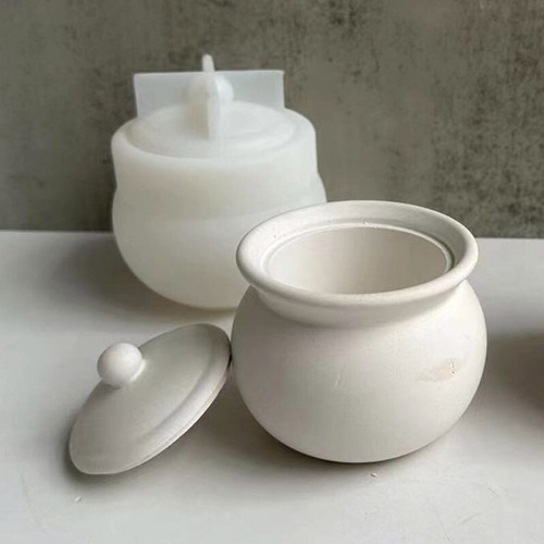 Silicone Jar Storage Bottle Resin Casting Mould DIY Jewelry Container Epoxy Mold - Picture 4 of 22