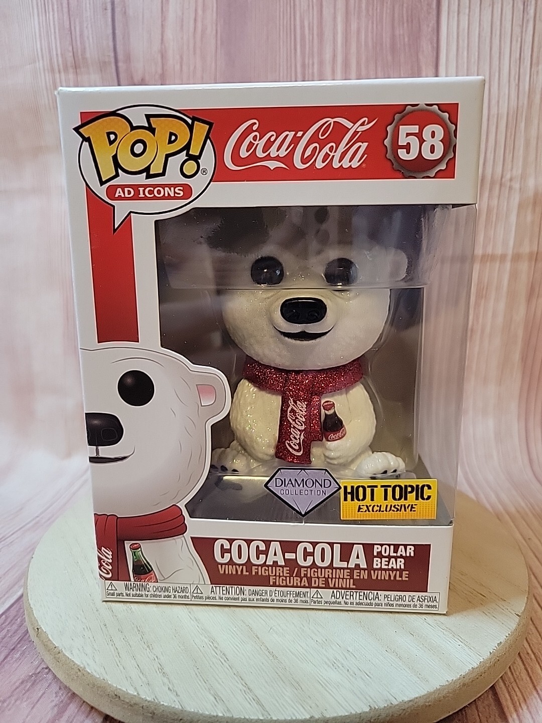 Sale Funko Pop! Ad Icons: Coca-Cola Polar Bear #58 Vinyl Figure