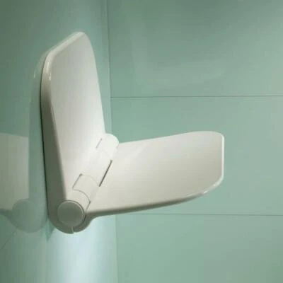 Wall Mounted Shower Seat Fold Away Easy Clean - 25 Stone Roper Rhodes Tavistock