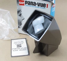 GAF Pana-Vue 1 Lighted 2x2 Slide Viewer Battery Operated NOS MINT in Box!