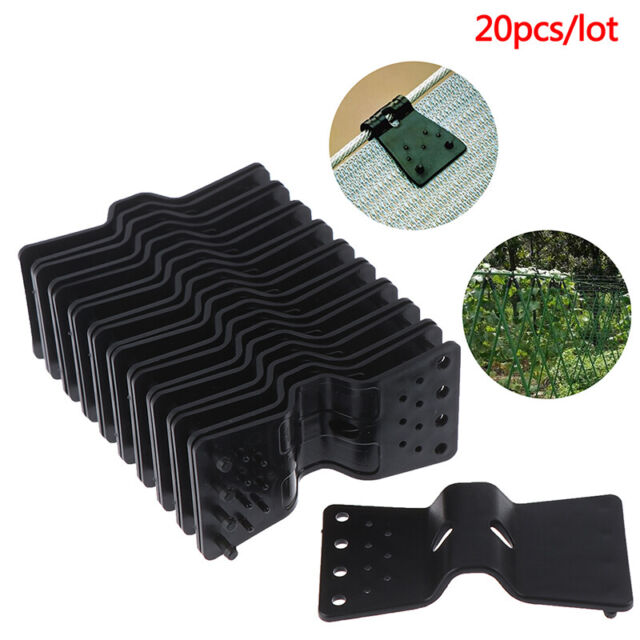 20PC Holder Fasten Hang Expand Shade Cloth Greenhouses Shade Net Clips Ne Y3