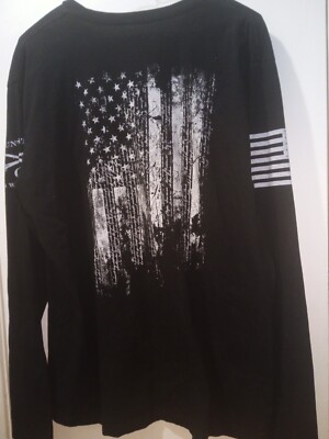 Celebrate your Freedoms /History with the Grunt Style 1776 Flag Pullover LS- XL