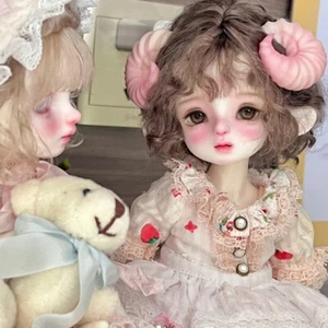 BJD Doll 1/6 Ball Jointed Eyes Face Makeup Handmade Pretty Girl Art Collect Gift